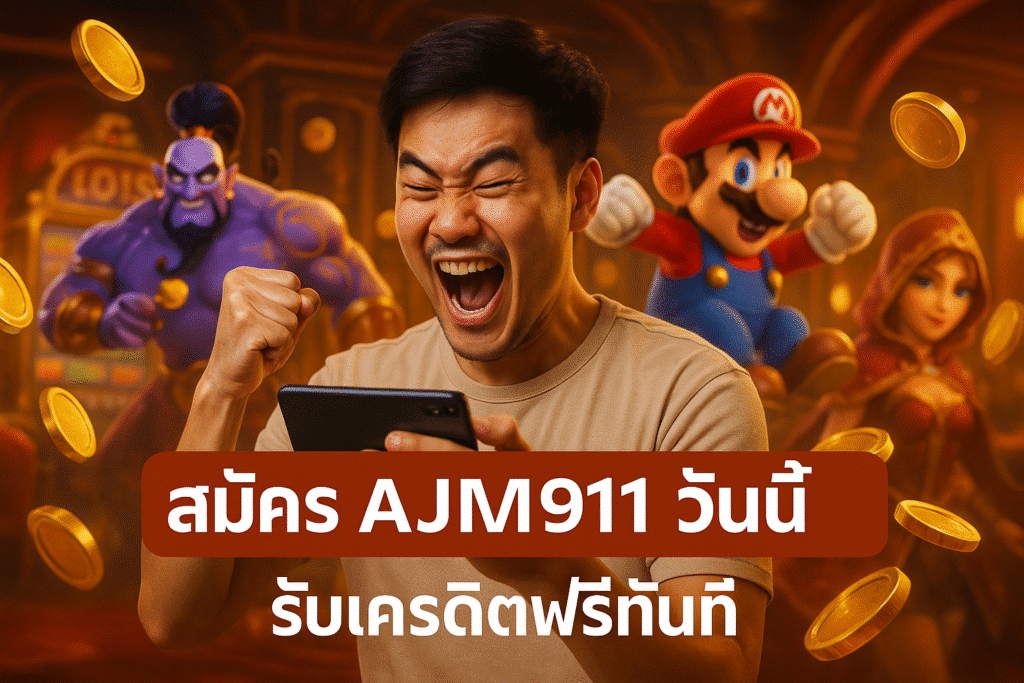สมัคร AJM911 วันนี้ รับเครดิตฟรีทันที