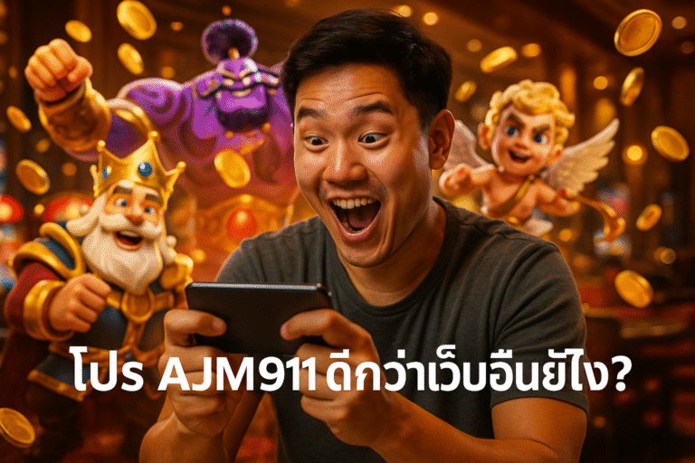โปร AJM911 ดีกว่าเว็บอื่นยังไง?
