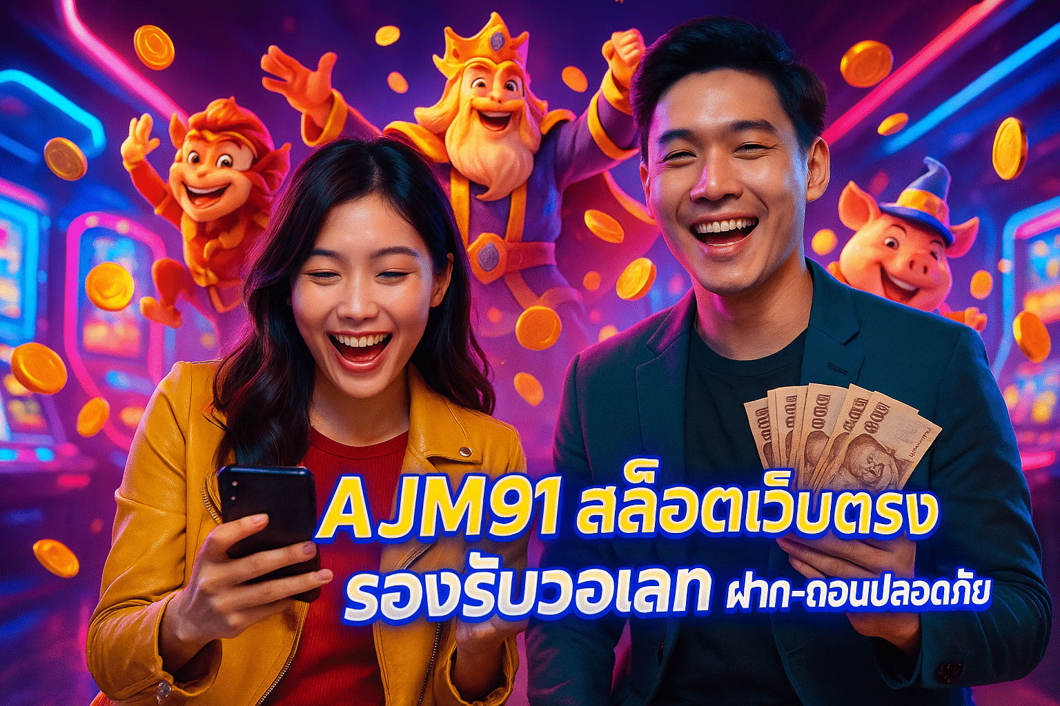 AJM911 สล็อตเว็บตรง รองรับวอเลท ฝาก-ถอนปลอดภัย