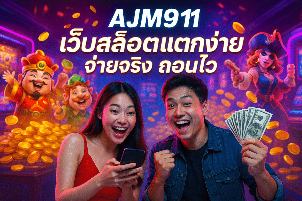 AJM911 เว็บสล็อตแตกง่าย จ่ายจริง ถอนไว